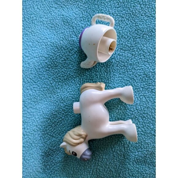 2 Piece Lego Duplo Disney Princess Tangled Maximus and Mrs. Potts Replacements - Picture 4 of 5